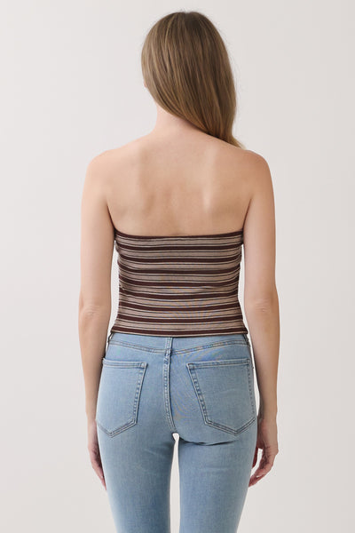 neutral stripe tube top
