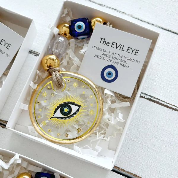 glass evil eye ornament