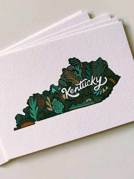 'bluegrass state' kentucky print