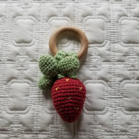 fruit crochet rattles