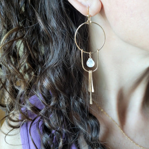 Moonstone Solstice earrings