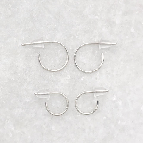 sterling mini hoops