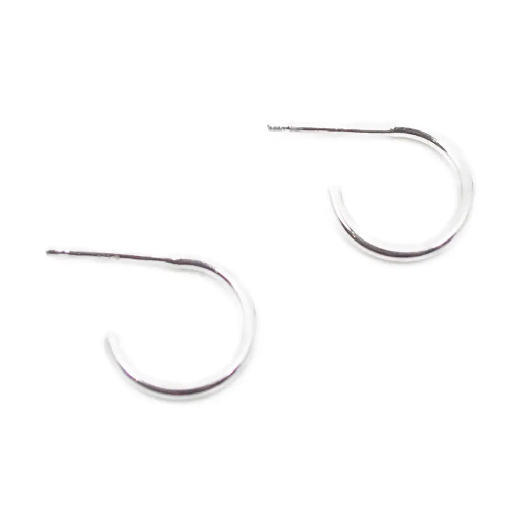 mini gold or sterling hoop