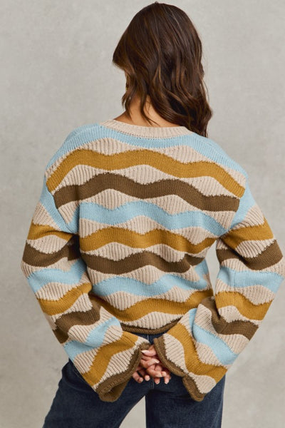 wavy sweater