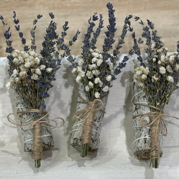 dried lavender and sage bundle