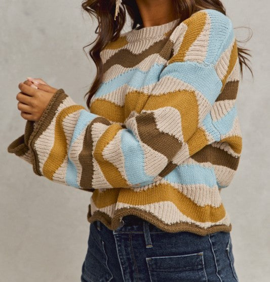 wavy sweater
