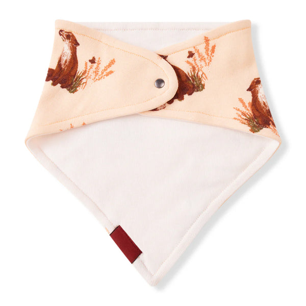 flower fox bib