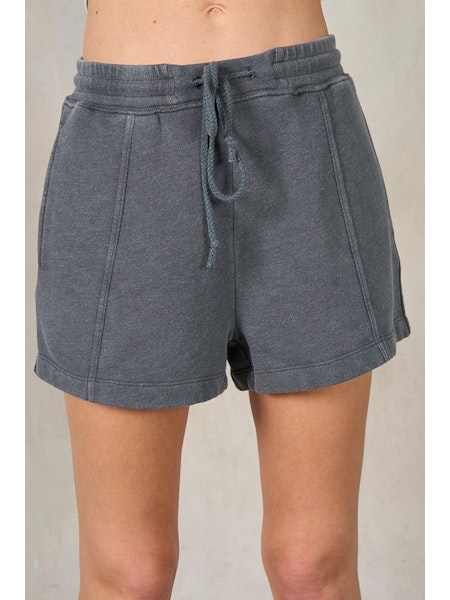 charcoal terry cloth shorts
