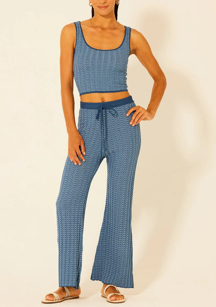 kalmia top in coastal blue