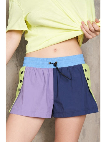 color block shorts