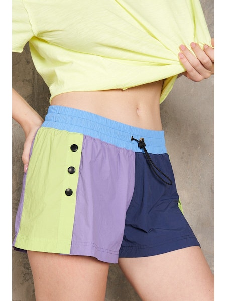 color block shorts