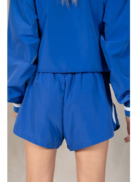 true blue terry cloth shorts