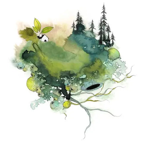 how lovely to see green again print