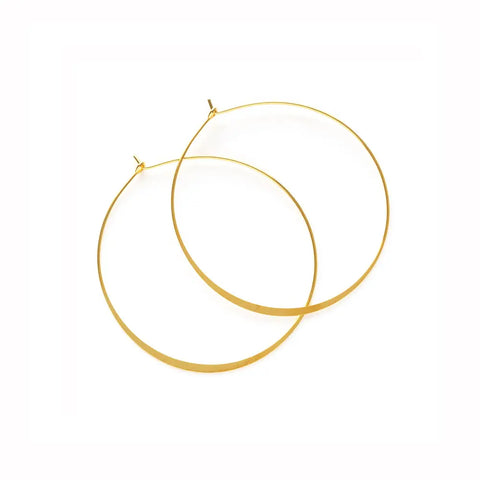 1.5" classic gold hoop earrings