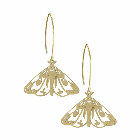 luna moth earrings