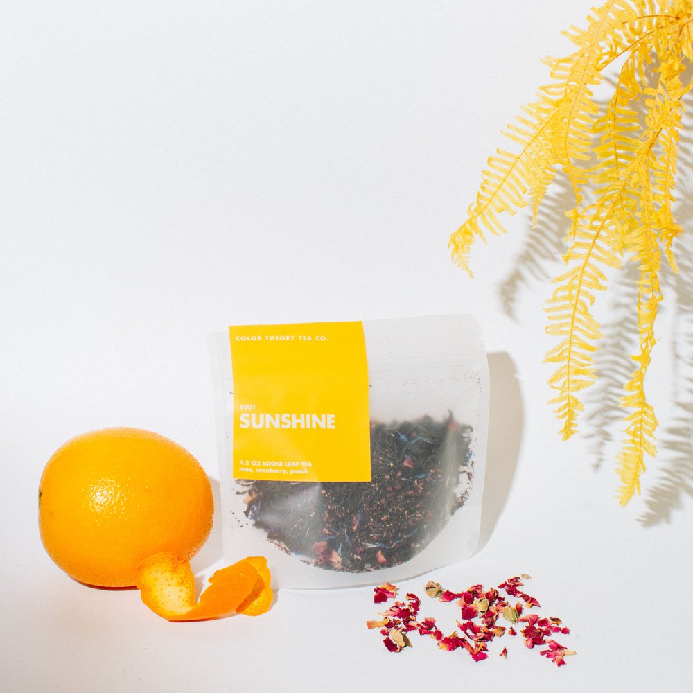 loose tea blend in sunshine