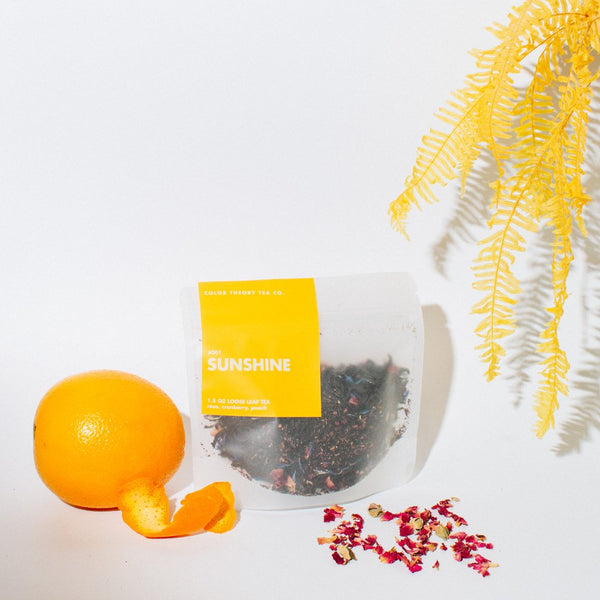 loose tea blend in sunshine