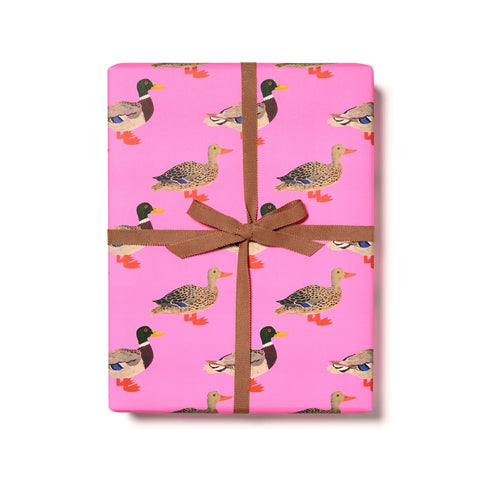 party duck wrapping paper