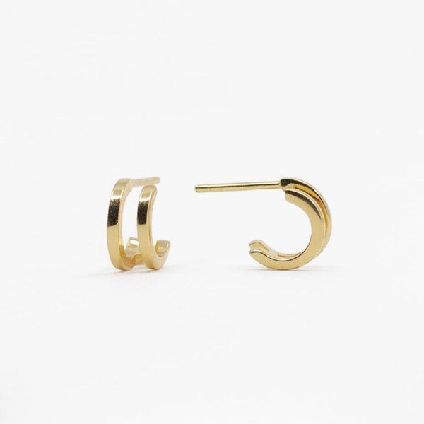tiny double hoop