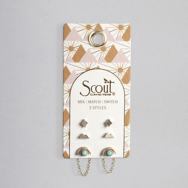 stud trio ear jacket set