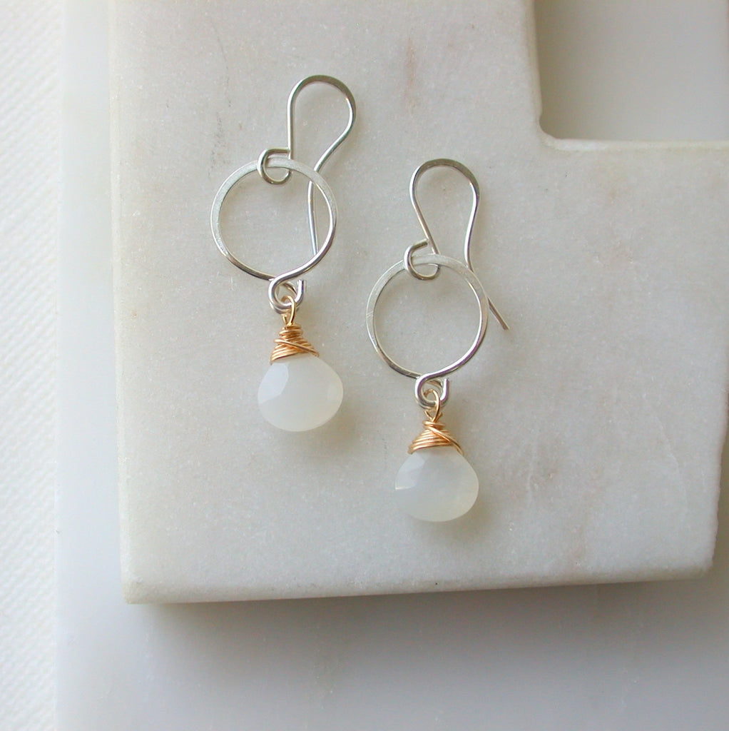 moonstone earring