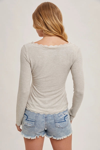 cream lace thermal