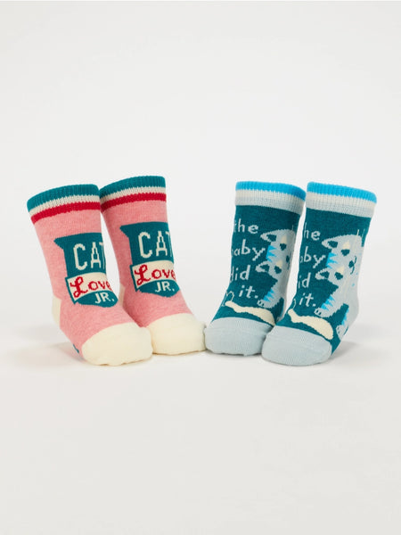 "cat lover jr" baby socks