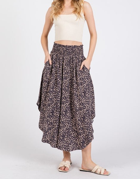 floral skirt