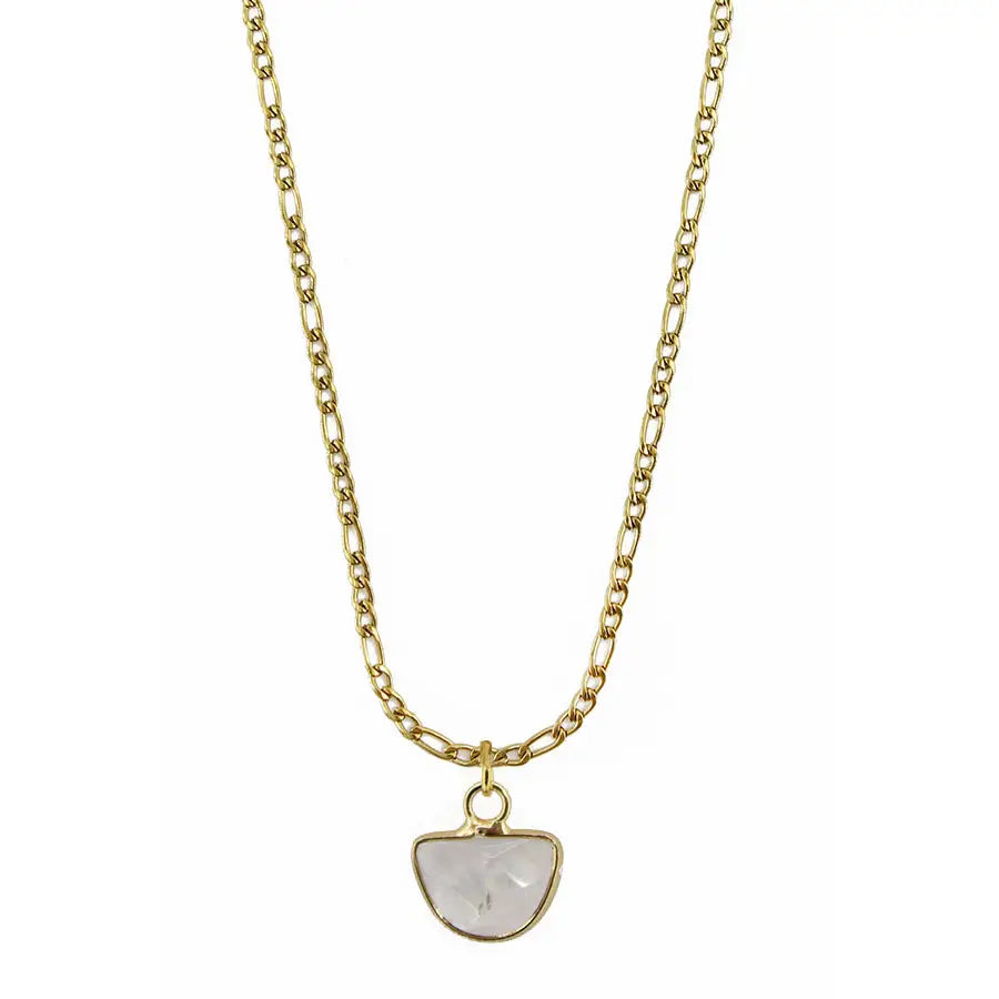 moonstone gold necklace