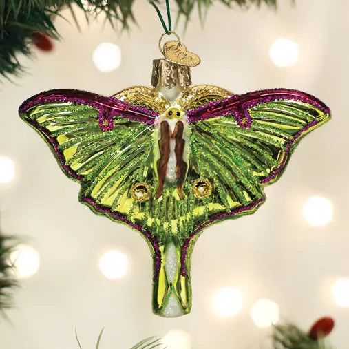 luna moth ornament