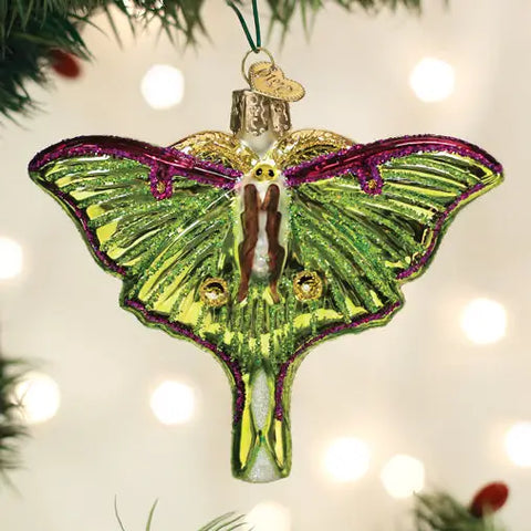 luna moth ornament