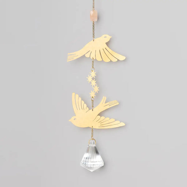 bird and crystal sun catcher