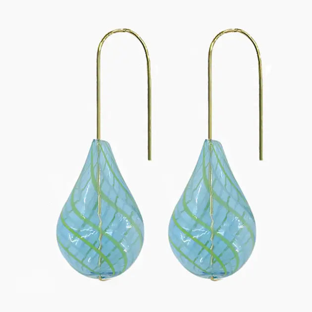 stripe air bubble earrings