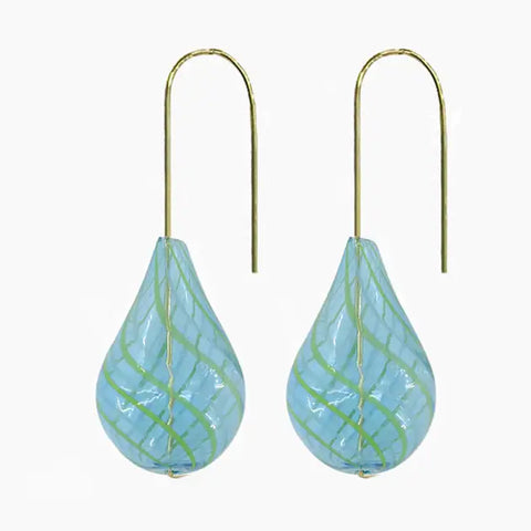 stripe air bubble earrings