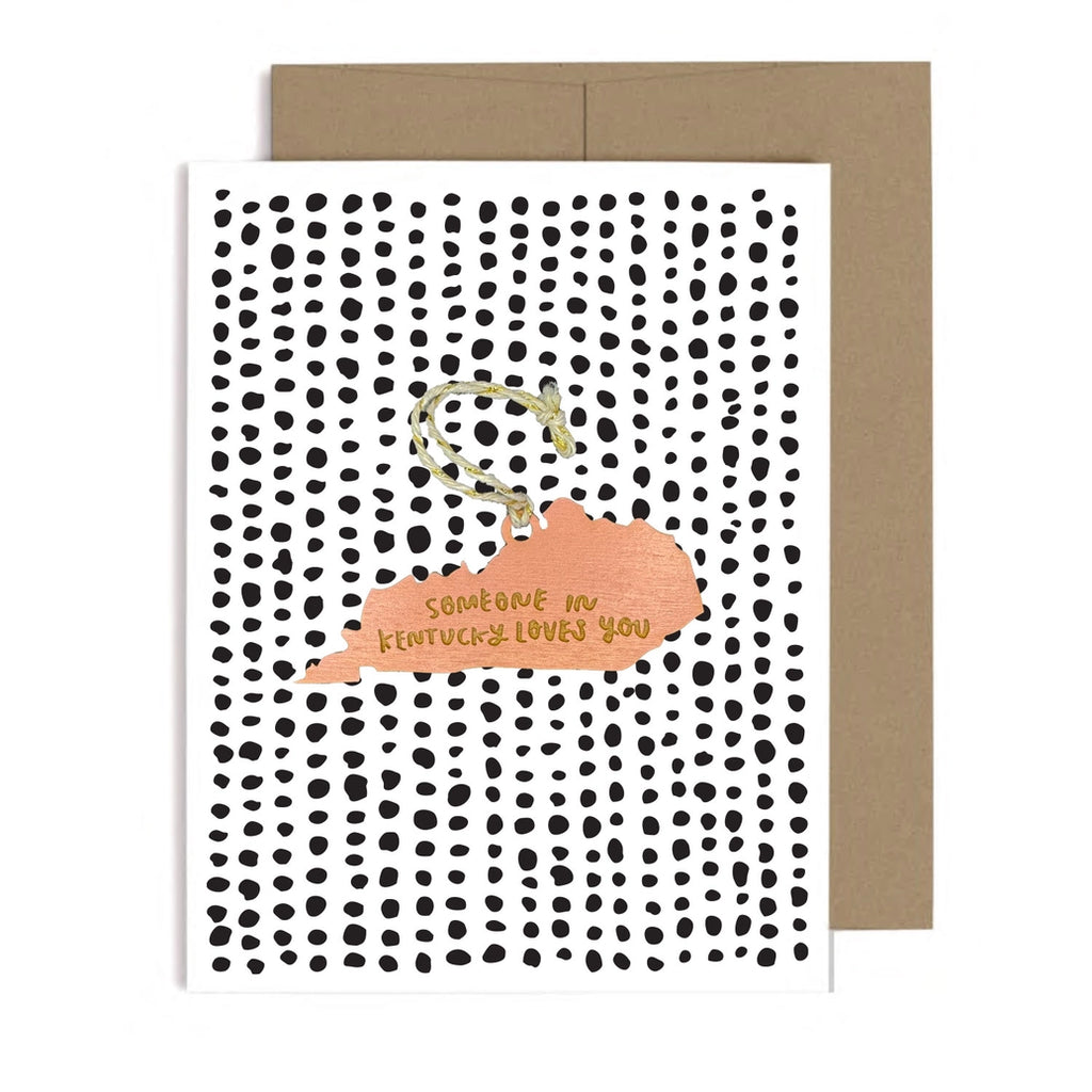 someone in kentucky loves you ornament w/ card