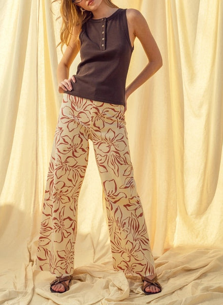 cotton high waisted pants