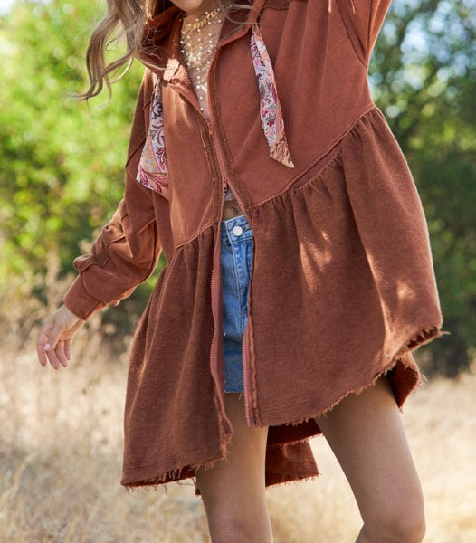 Flare hoody