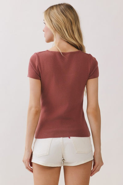 square neck top