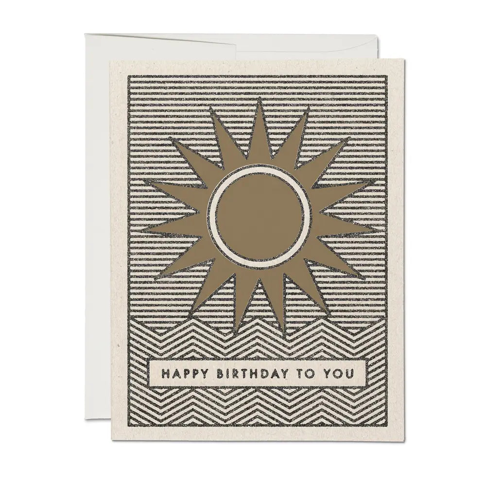 happy birthday sun card