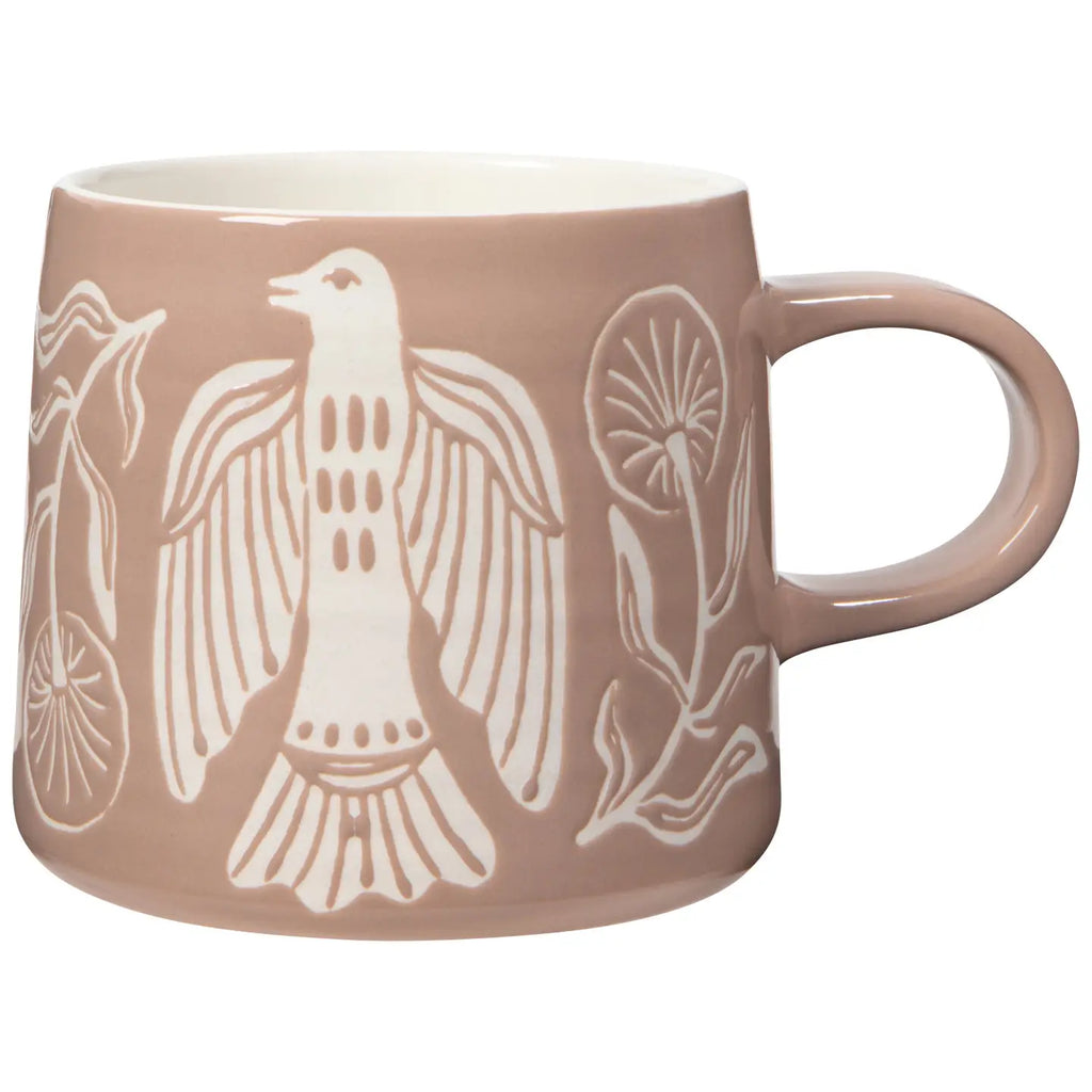peregrine falcon coffee cup or dishtowel