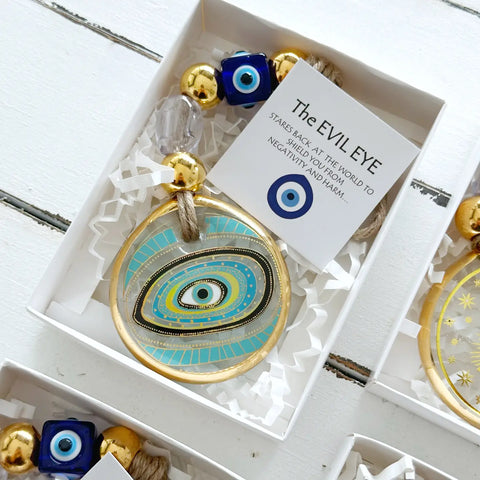 glass evil eye ornament