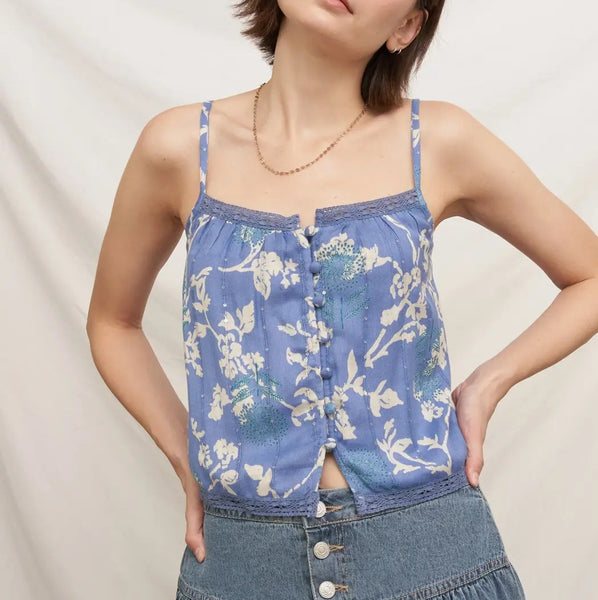 button up cami top