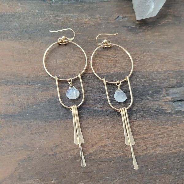 Moonstone Solstice earrings