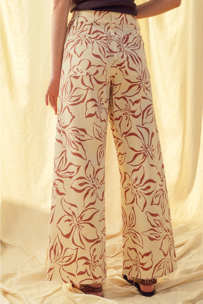 cotton high waisted pants