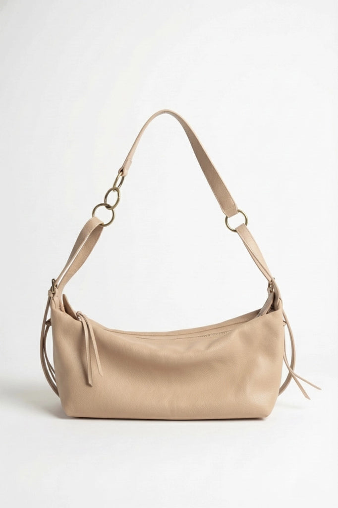 luna link shoulder bag- ivory