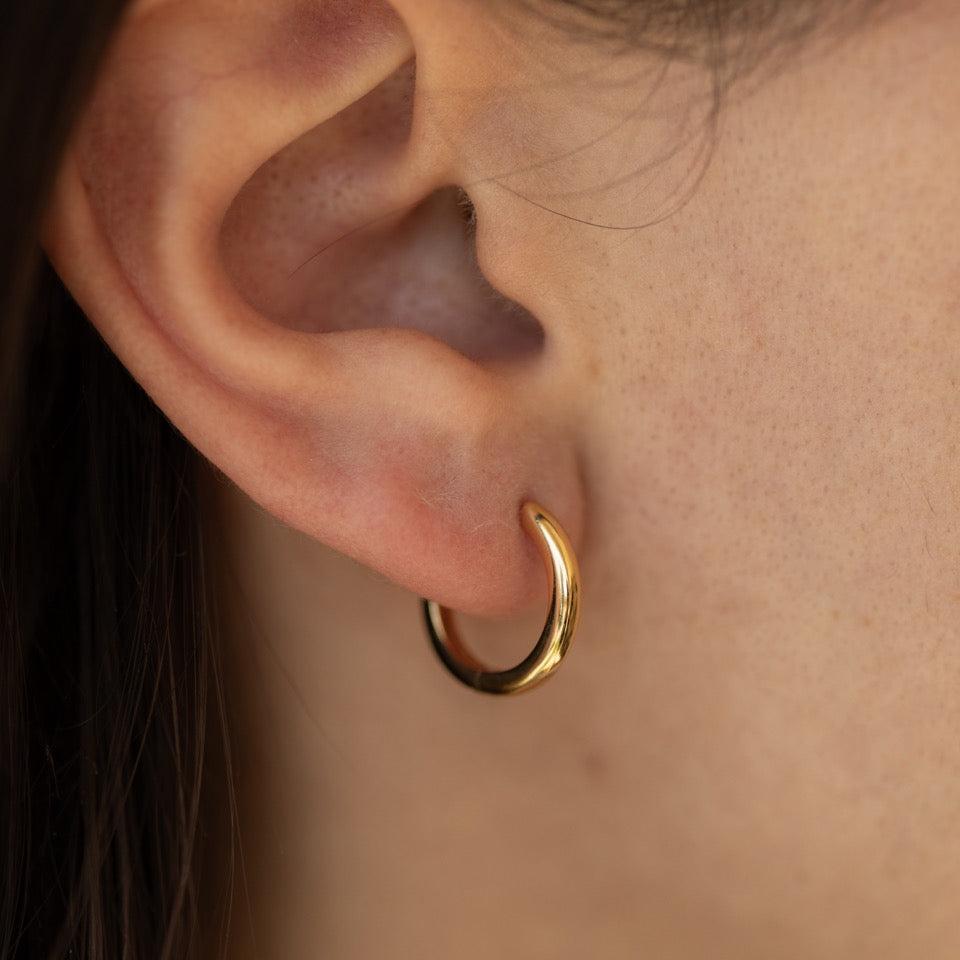 gold 15mm hoops