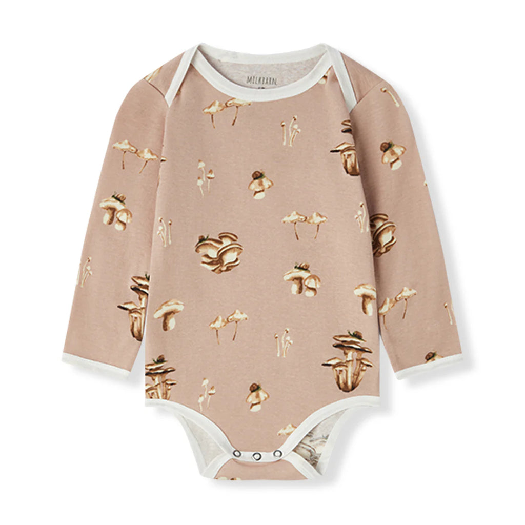 blush pallet of mushroom onsie