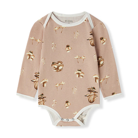 blush pallet of mushroom onsie