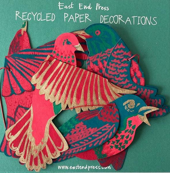 recycled paper birds