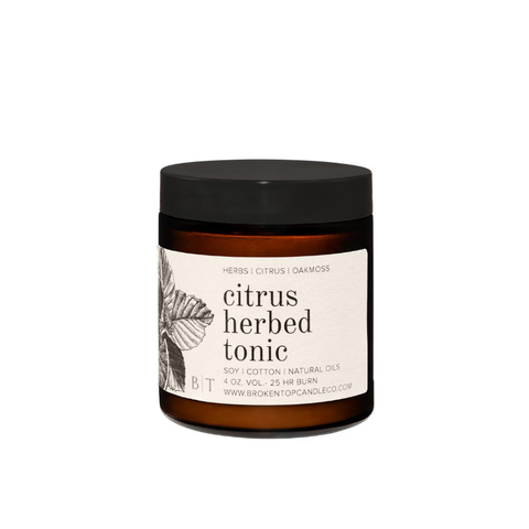citrus herbed tonic candle